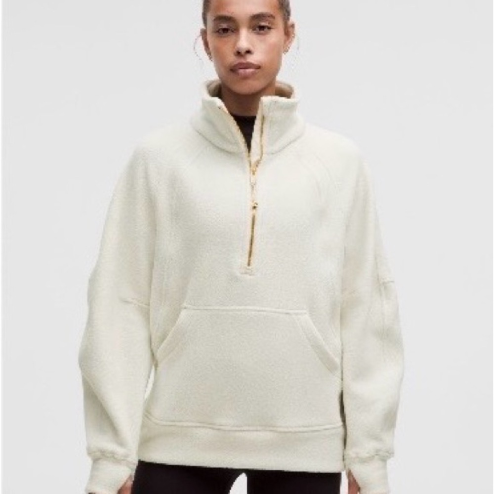 Lululemon Scuba Tumbled Fleece Funnel Nick Half Zip